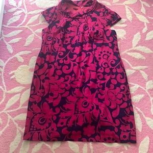 Pink and navy Talbots cocktail dress